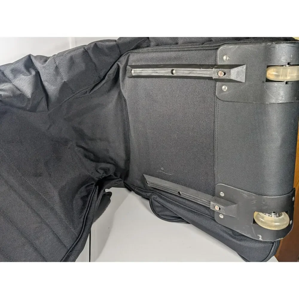 Samsonite Wheeled Golf Travel Bag Padded Club Cover Rolling Case Black 50